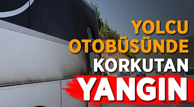 Yolcu Otobüsünün Seyir Halinde Motoru Yandı
