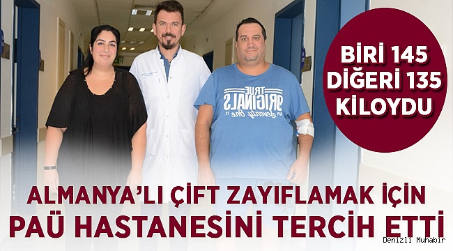Almanya’lı Çift Zayıflamak İçin PAÜ Hastanesini Tercih Etti