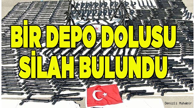 BİR DEPO SİLAH BULUNDU
