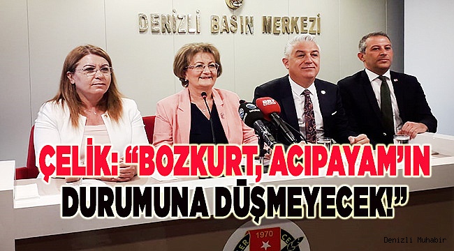 ÇELİK: "KAPI KAPI GEZMEKTEN GOCUNMAM