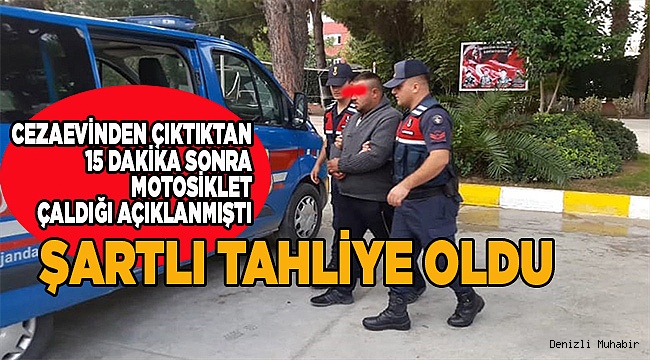 Denizli'deki hırsızlık zanlısı serbest bırakıldı