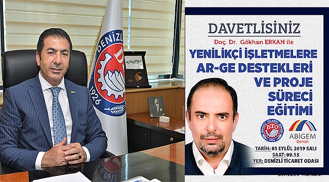DTO BAŞKANI ERDOĞAN, ÜYELERİNİ EĞİTİMLERE DAVET ETTİ