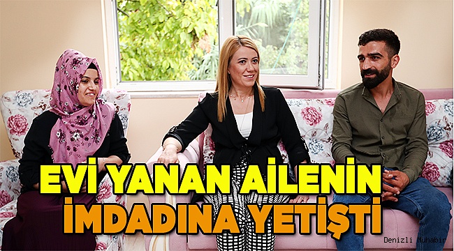 EVİ YANAN VATANDAŞA YARDIM ELİ UZATTI