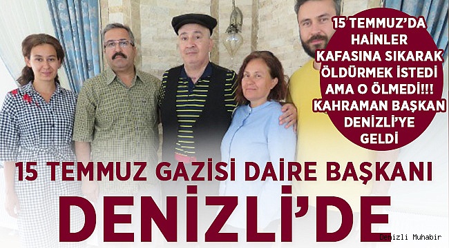 Gazi Daire Başkanı Şalvar, Cepken ve Kasket ile Denizli'de