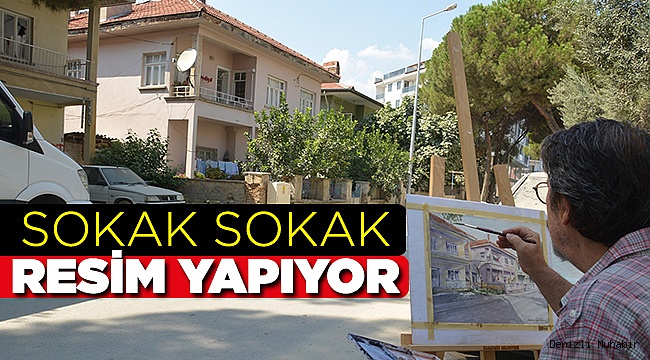 Ne gördüyse onu resmediyor