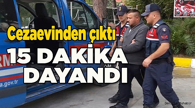 Serbest bırakıldıktan 15 dakika sonra motosiklet çaldı