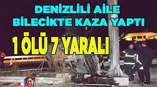  Trafik kazası: 1 ölü, 7 yaralı