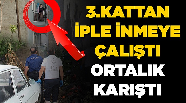 Yaşlı Adam 3.Kattan İple İnmek isteyince...