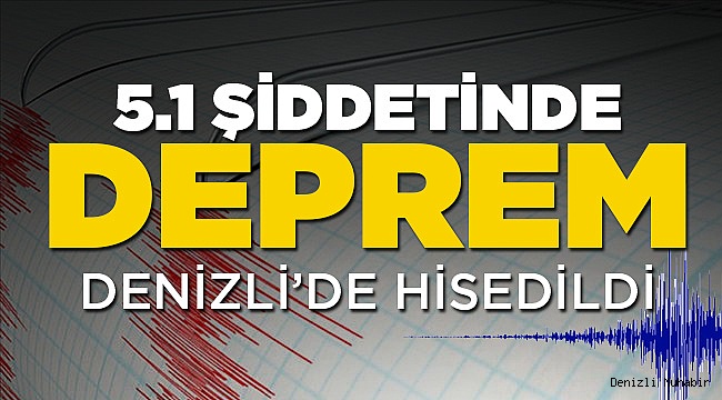 5.1'lik deprem Denizli'de hissedildi