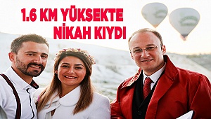 BAŞKAN ÖRKİ 1.6 KM YÜKSEKTE NİKAH KIYDI