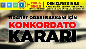 Bir Konkordato Kararı Daha