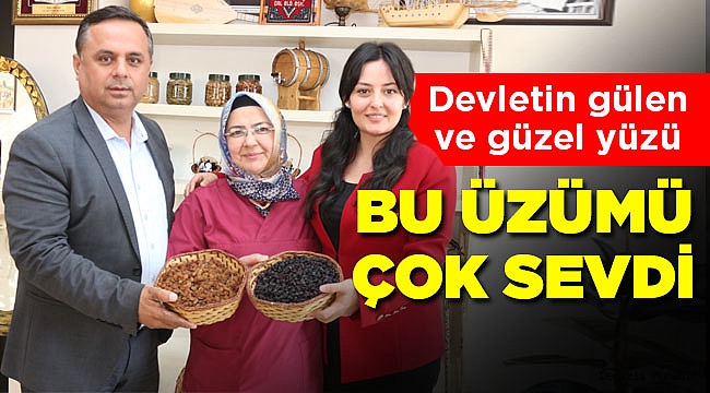 Çal'ın İlk Kadın Kaymakamı'ndan Üzüme Tam Not