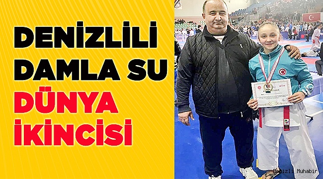 DAMLA SU TÜREMEN DÜNYA İKİNCİSİ