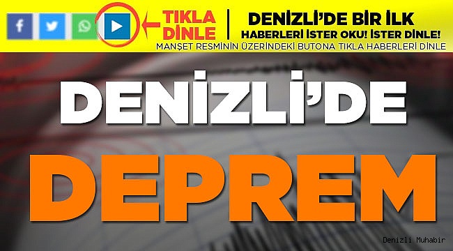 Denizli'de Deprem