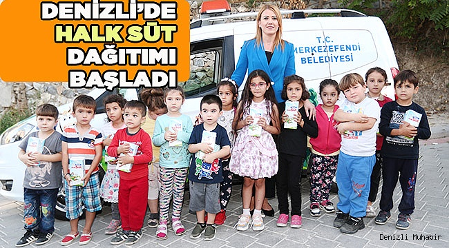 HALK SÜT DAĞITIMI BAŞLADI