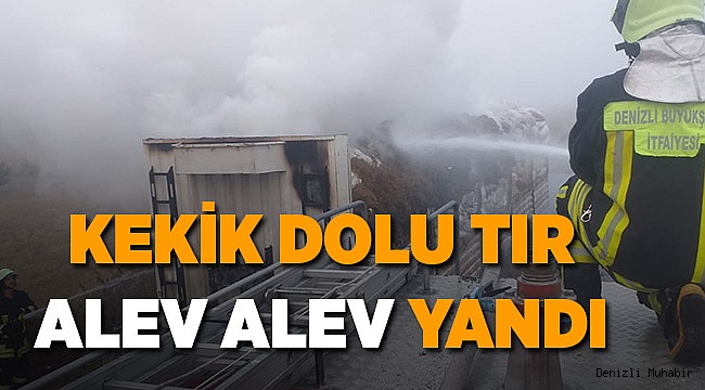 Tırın Dorsesinde Yangın