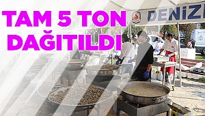 5 TON HAMSİ DAĞITILDI