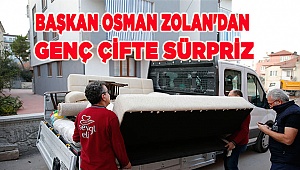 Başkan Osman Zolan'dan genç çifte sürpriz