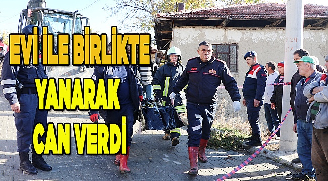 Denizli'de çıkan yangında alzaymır hastası hayatını kaybetti