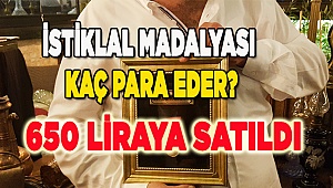 Denizli'de İstiklal Madalyası açık artırmada 650 liraya satıldı