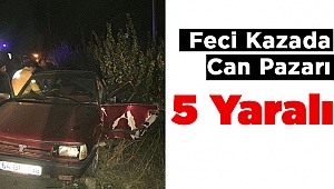Denizli'de kaza! 5 Yaralı