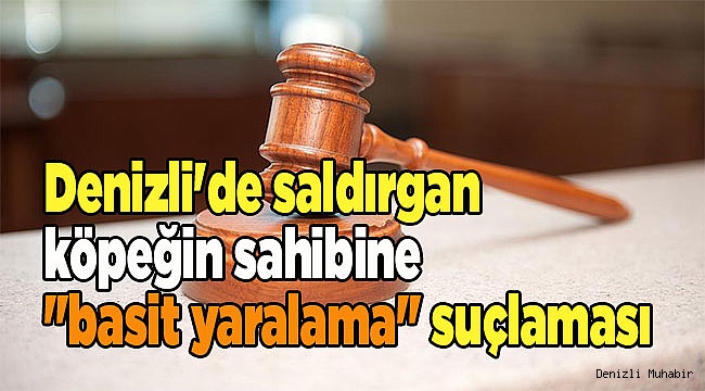 Denizli'de saldırgan köpeğin sahibine "basit yaralama" suçlaması
