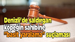 Denizli'de saldırgan köpeğin sahibine "basit yaralama" suçlaması