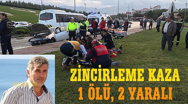 Denizli'de zincirleme trafik kazası: 1 ölü, 2 yaralı