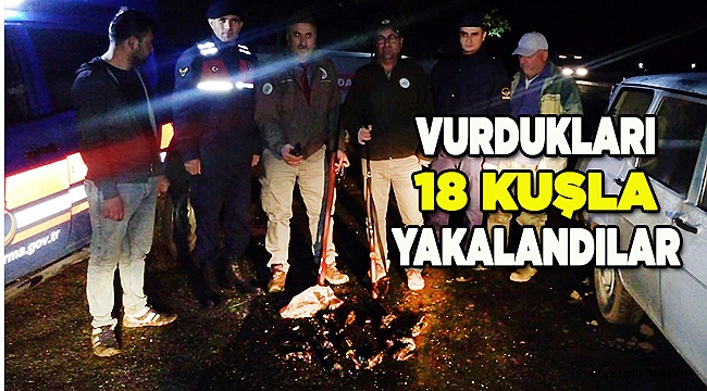 Denizli kaçak avcılık yapan 2 kişi yakalandı
