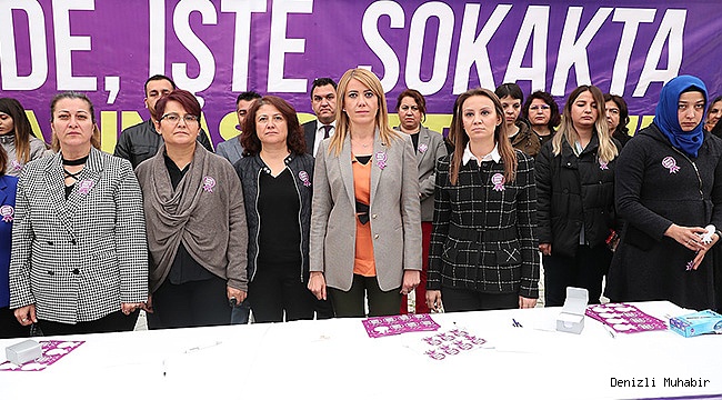 “EVDE, İŞTE, SOKAKTA ŞİDDETE HAYIR!”