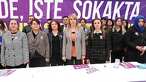 “EVDE, İŞTE, SOKAKTA ŞİDDETE HAYIR!”