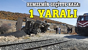 Hemzemin geçitte kaza: 1 yaralı