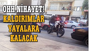 Kaldırımda giden motosiklet ve elektrikli bisikletlere ceza