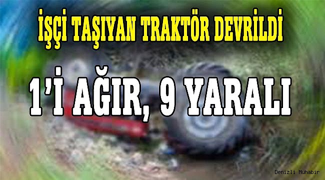 SARAYKÖY'DE TRAFİK KAZASI: 1'İ AĞIR 9 YARALI