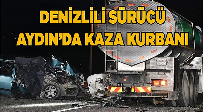 Süt tankerine çarptı