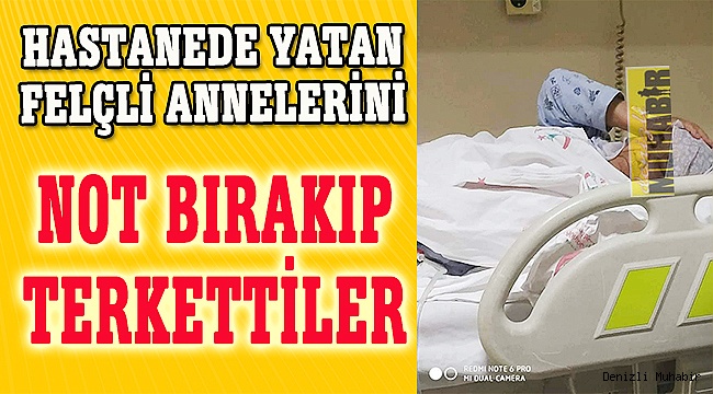 Yaşlı Kadın hastanede tek başına kaldı