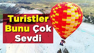 Yüzbinlerce Turist Pamukkale'yi Havadan İzledi!