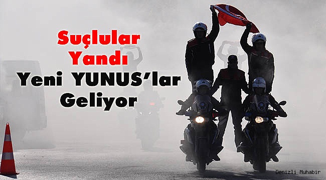 Denizli'de eğitimini tamamlayan Yunus Polisleri gösteri yaptı
