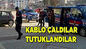Denizli'de kablo çaldıkları suçlamasıyla yakalanan 3 kişi tutuklandı