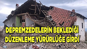 Depremzedeler, düzenlemeyi bekliyordu