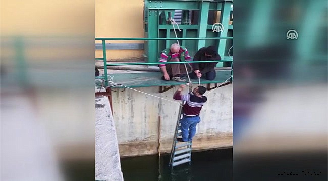HES'te suya düşmek üzere olan kedi yavrusunu teknisyen kurtardı