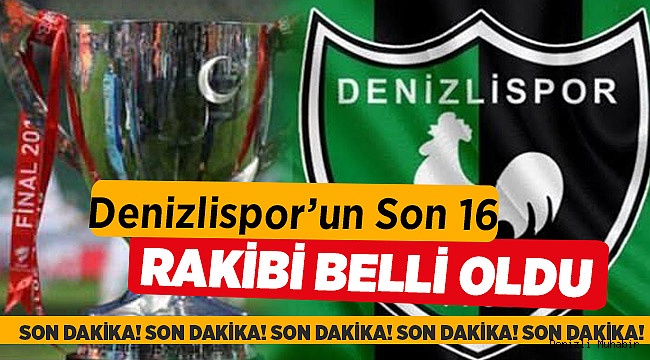 Kupada Rakip Belli Oldu
