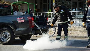 PAMUKKALE’DE SİVRİSİNEKLE MÜCADELE SÜRÜYOR