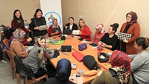 Pamukkaleli bayanlar el sanatlarında ustalaşıyor