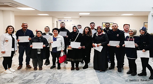 Sarayköy, hayat kurtaranlar zincirine 37 kişiyi ekledi