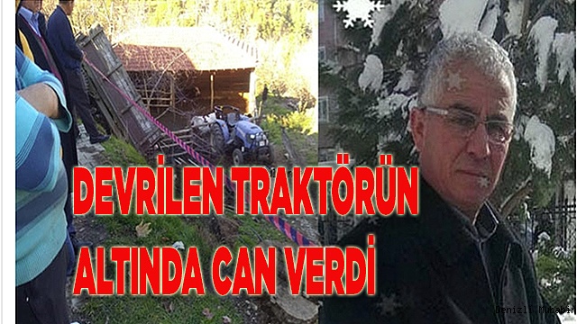 Traktörün altında kaldı