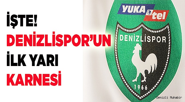 Yukatel Denizlispor'un ilk yarı karnesi