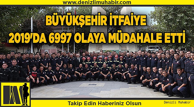 Büyükşehir İtfaiye 2019'da 6997 olaya müdahale etti