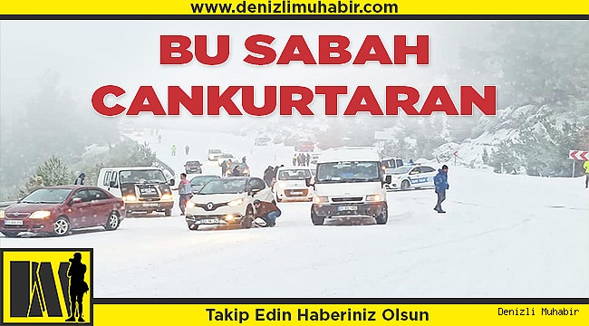Cankurtaranda ulaşıma kar engeli