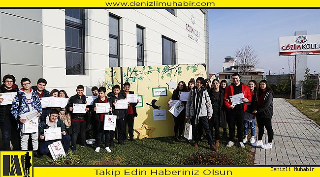DENİZLİ ÇÖZÜM KOLEJİNDE KARNE HEYECANI